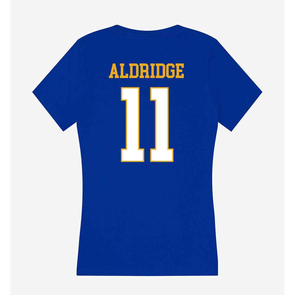 Albany State - NCAA Men's Basketball : G'Shan Aldridge - Women's V-Neck T-Shirt-1