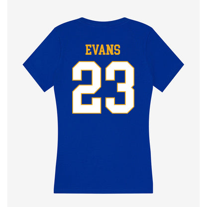Albany State - NCAA Men's Basketball : Cameron Evans - Women's V-Neck T-Shirt-1