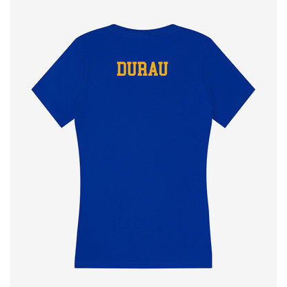 Albany State - NCAA Men's Track & Field : Leonard Durau - Women's V-Neck T-Shirt-1