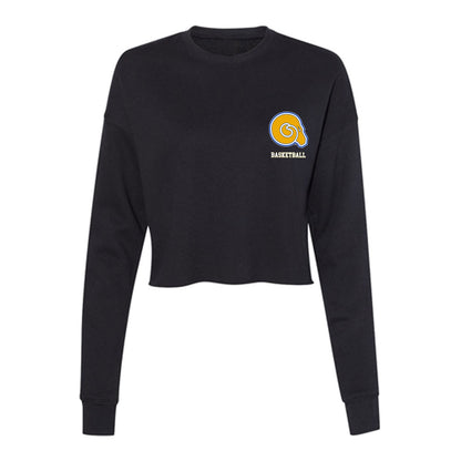 Albany State - NCAA Men's Basketball : G'Shan Aldridge - Women's Cropped Crew Fleece-0