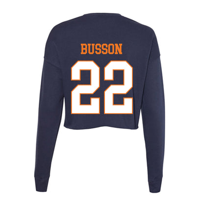 Bucknell - NCAA Football : Logan Busson - Women's Cropped Crew Fleece-1