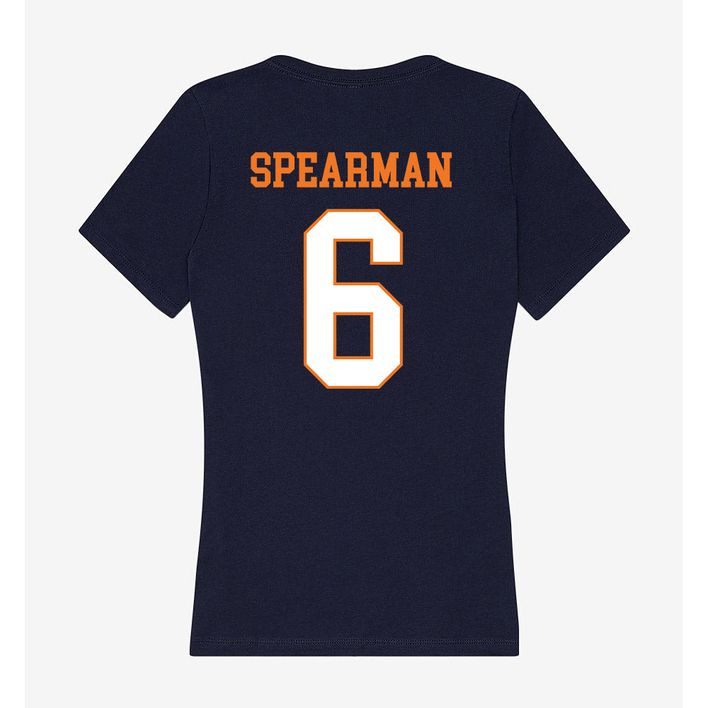 Bucknell - NCAA Football : Jaiden Spearman - Women's V-Neck T-Shirt-1