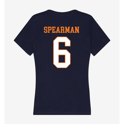Bucknell - NCAA Football : Jaiden Spearman - Women's V-Neck T-Shirt-1