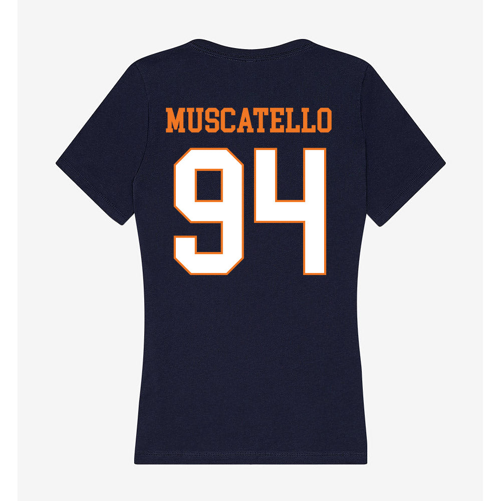 Bucknell - NCAA Football : Franco Muscatello - Women's V-Neck T-Shirt-1
