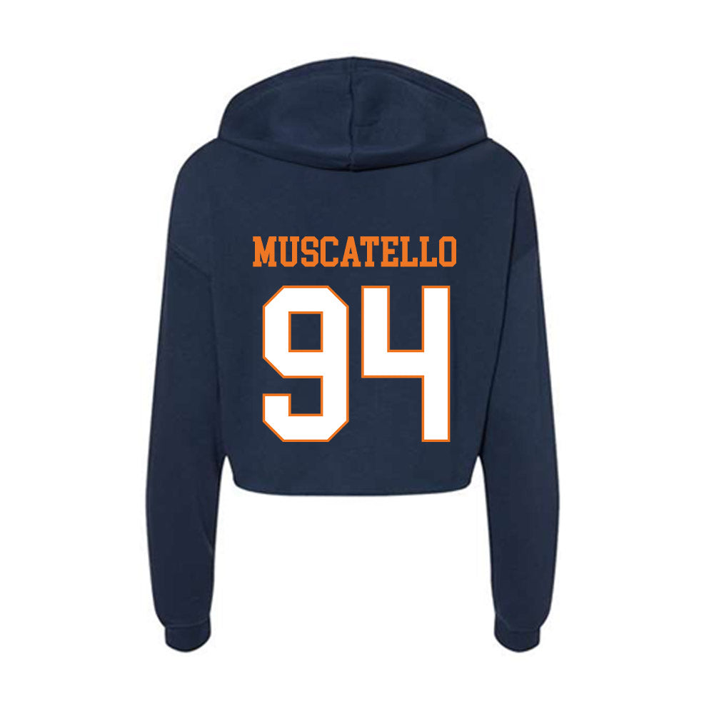 Bucknell - NCAA Football : Franco Muscatello - Women's Crop Fleece Hoodie-1
