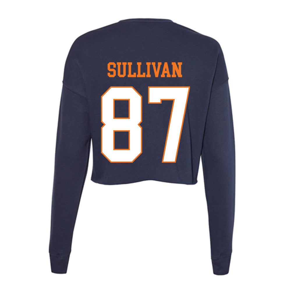 Bucknell - NCAA Football : Patrick Sullivan - Women's Cropped Crew Fleece-1