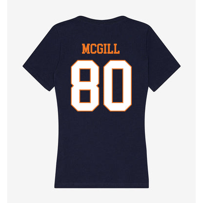 Bucknell - NCAA Football : Jack McGill - Women's V-Neck T-Shirt-1