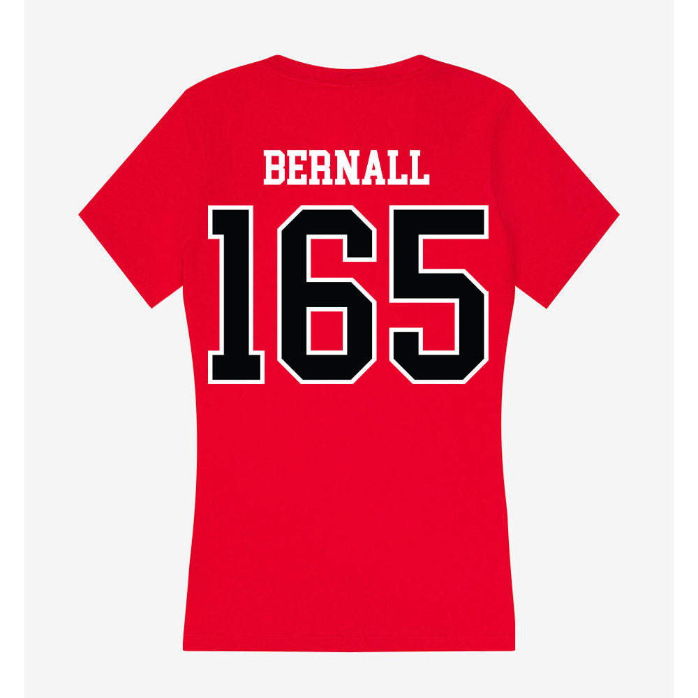 UCM - NCAA Wrestling : Gage Bernall - Women's V-Neck T-Shirt-1