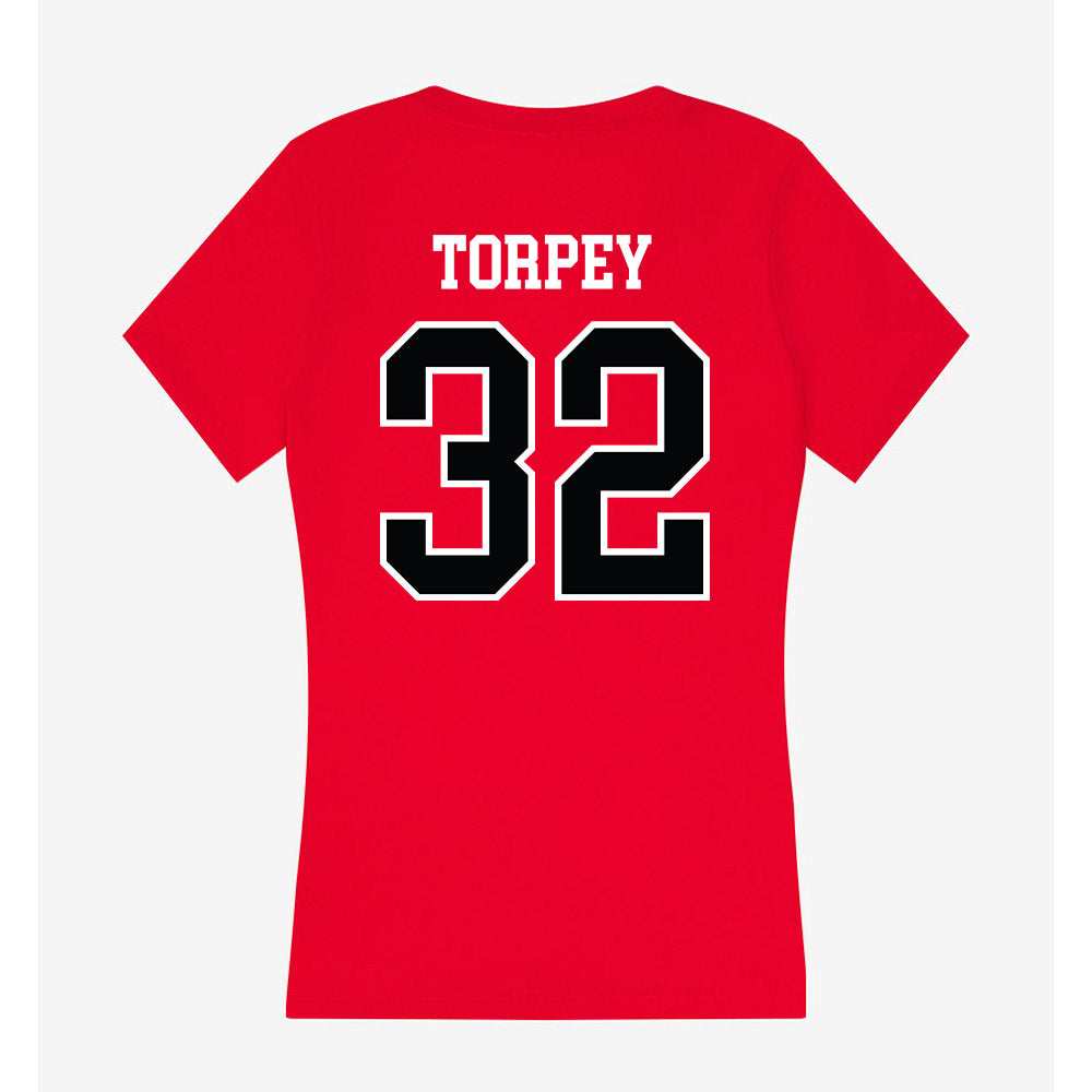 UCM - NCAA Baseball : Dawson Torpey - Women's V-Neck T-Shirt-1