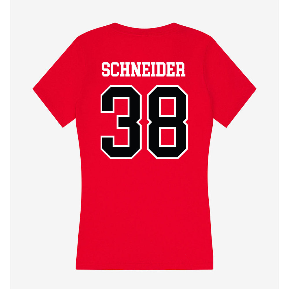 UCM - NCAA Football : Brennan Schneider - Women's V-Neck T-Shirt-1