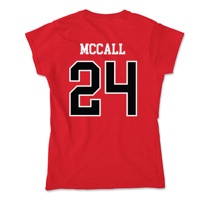 UCM - NCAA Softball : Emma McCall - Soft Style Women’s T-Shirt-1