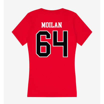UCM - NCAA Football : RJ Moilan - Women's V-Neck T-Shirt-1