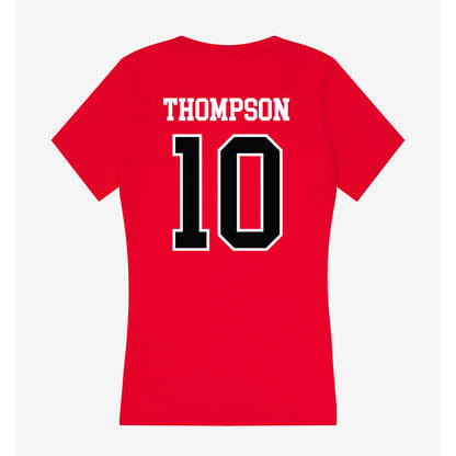 UCM - NCAA Softball : Taylor Thompson - Women's V-Neck T-Shirt-1