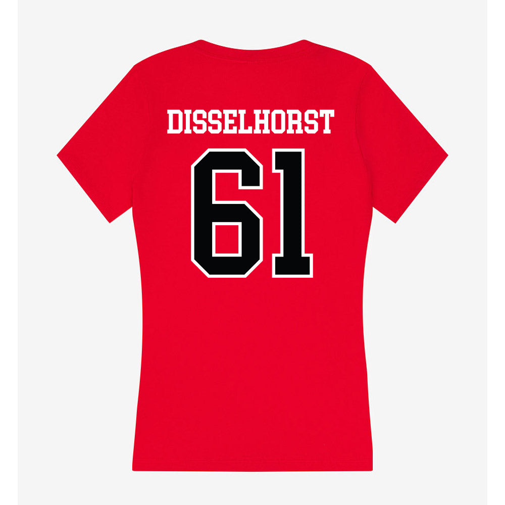 UCM - NCAA Football : Barrett Disselhorst - Women's V-Neck T-Shirt-1