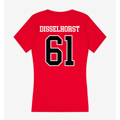 UCM - NCAA Football : Barrett Disselhorst - Women's V-Neck T-Shirt-1