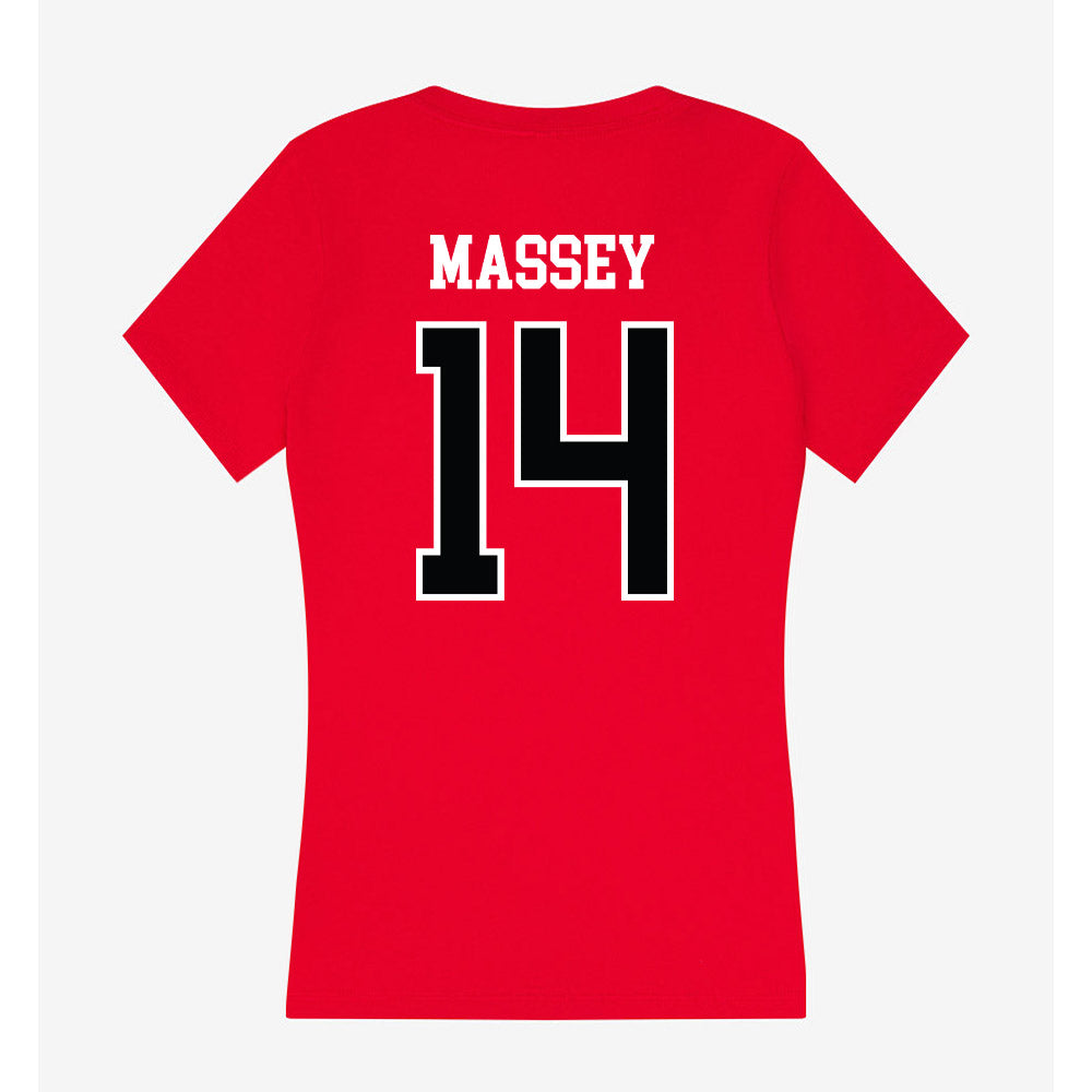 UCM - NCAA Baseball : Christopher Massey - Women's V-Neck T-Shirt-1