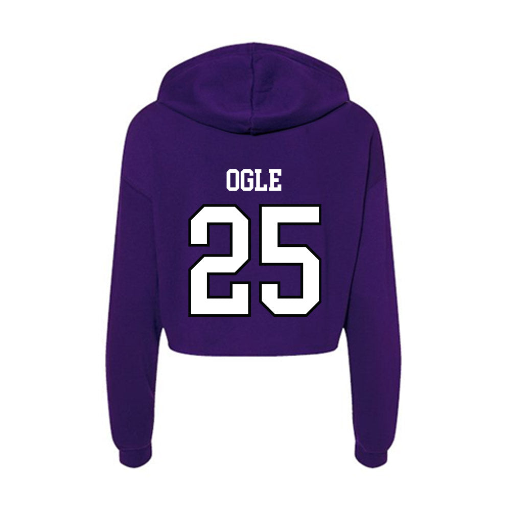 Lipscomb - NCAA Softball : Mallory Ogle - Women's Crop Fleece Hoodie-1