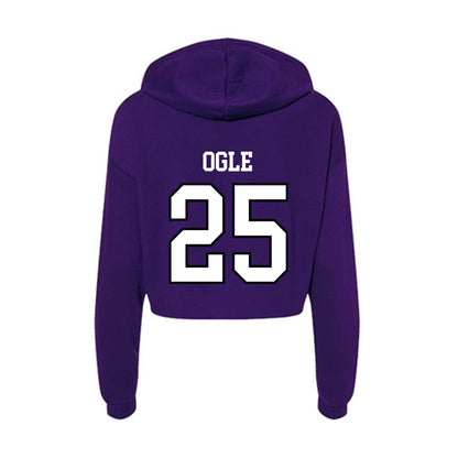 Lipscomb - NCAA Softball : Mallory Ogle - Women's Crop Fleece Hoodie-1