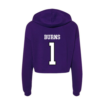 Lipscomb - NCAA Softball : Briley Burns - Women's Crop Fleece Hoodie-1