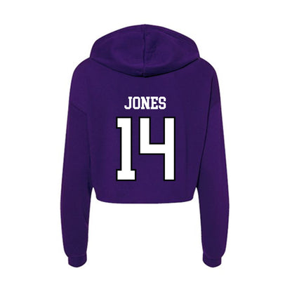 Lipscomb - NCAA Men's Soccer : Levi Jones - Women's Crop Fleece Hoodie-1