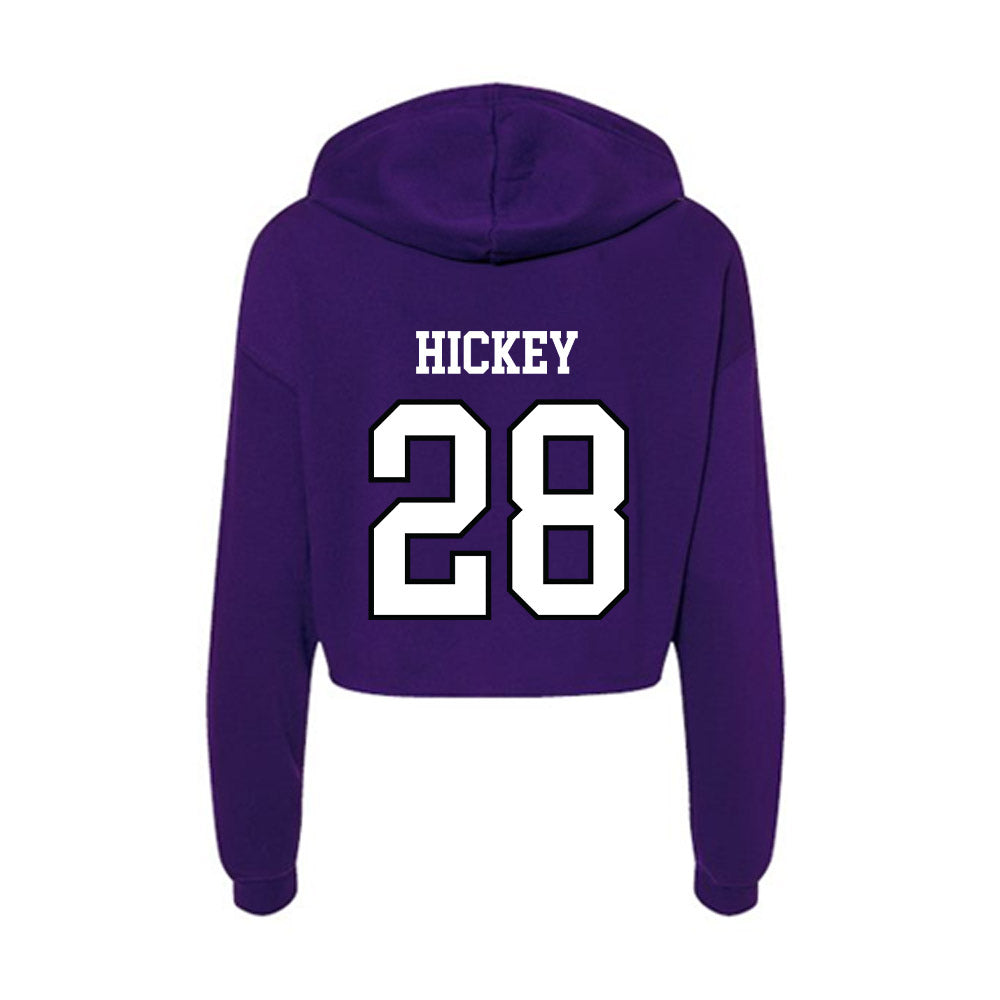 Lipscomb - NCAA Softball : Madelyn Hickey - Women's Crop Fleece Hoodie-1