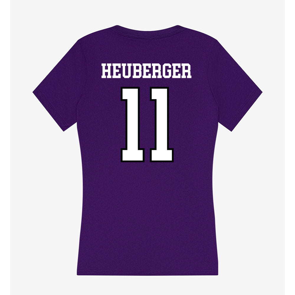 Lipscomb - NCAA Softball : Josephine Heuberger - Women's V-Neck T-Shirt-1