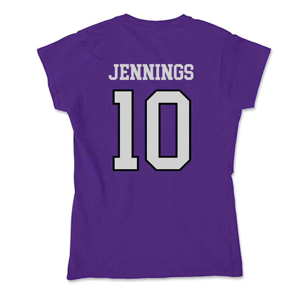 Weber - NCAA Football : Dijon Jennings - Soft Style Women’s T-Shirt-1