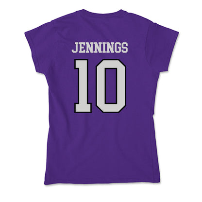 Weber - NCAA Football : Dijon Jennings - Soft Style Women’s T-Shirt-1