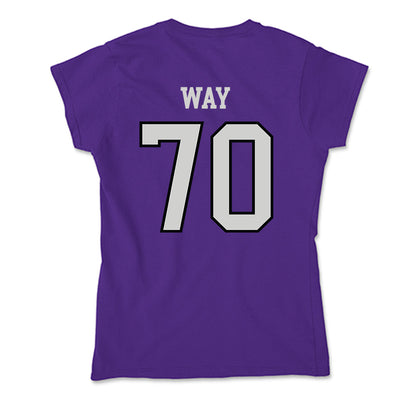 Weber - NCAA Football : Will Way - Soft Style Women’s T-Shirt-1