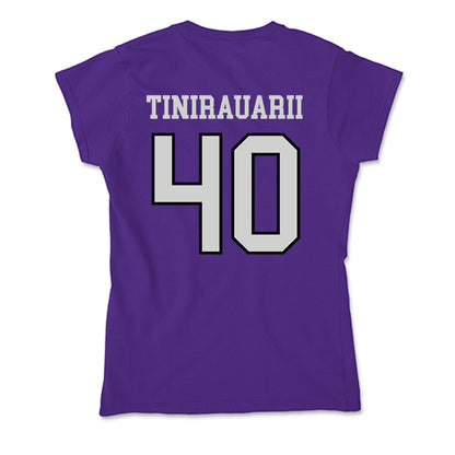 Weber - NCAA Football : Raimoana Tinirauarii - Soft Style Women’s T-Shirt-1