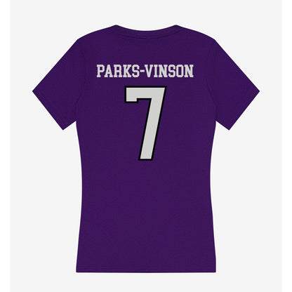Weber - NCAA Football : Tre Parks-Vinson - Women's V-Neck T-Shirt-1