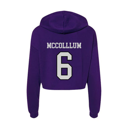 Weber - NCAA Football : Cash McColllum - Women's Crop Fleece Hoodie-1