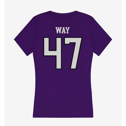 Weber - NCAA Football : Henry Way - Women's V-Neck T-Shirt-1