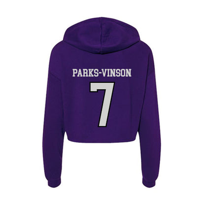 Weber - NCAA Football : Tre Parks-Vinson - Women's Crop Fleece Hoodie-1