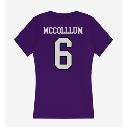 Weber - NCAA Football : Cash McColllum - Women's V-Neck T-Shirt-1