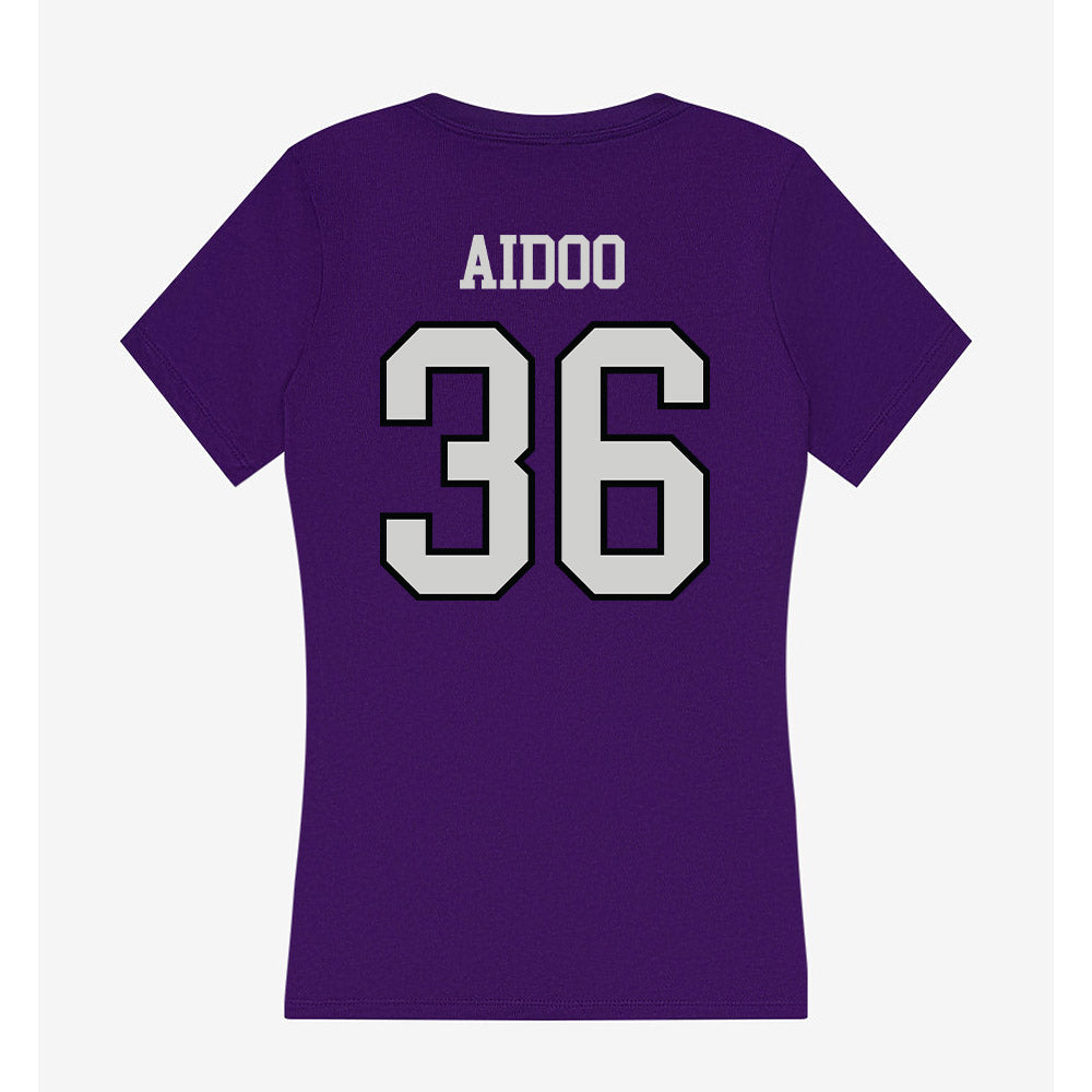Weber - NCAA Football : Donovan Aidoo - Women's V-Neck T-Shirt-1