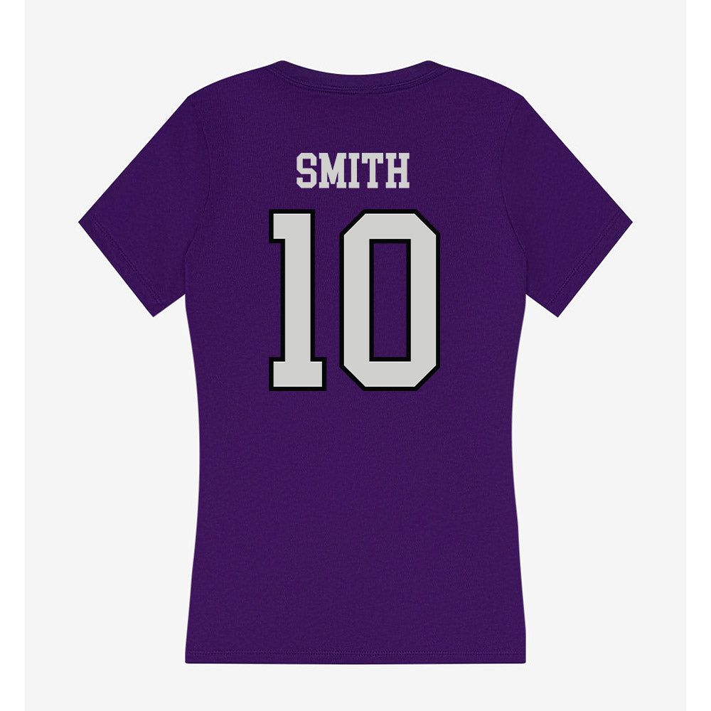 Weber - NCAA Softball : Taegan Smith - Women's V-Neck T-Shirt-1