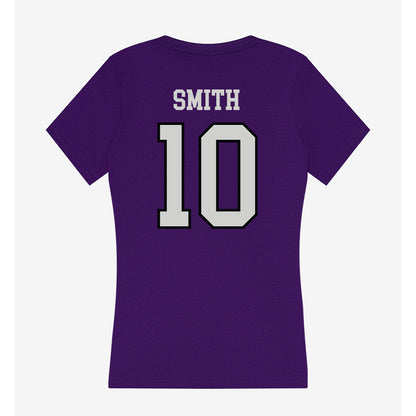 Weber - NCAA Softball : Taegan Smith - Women's V-Neck T-Shirt-1