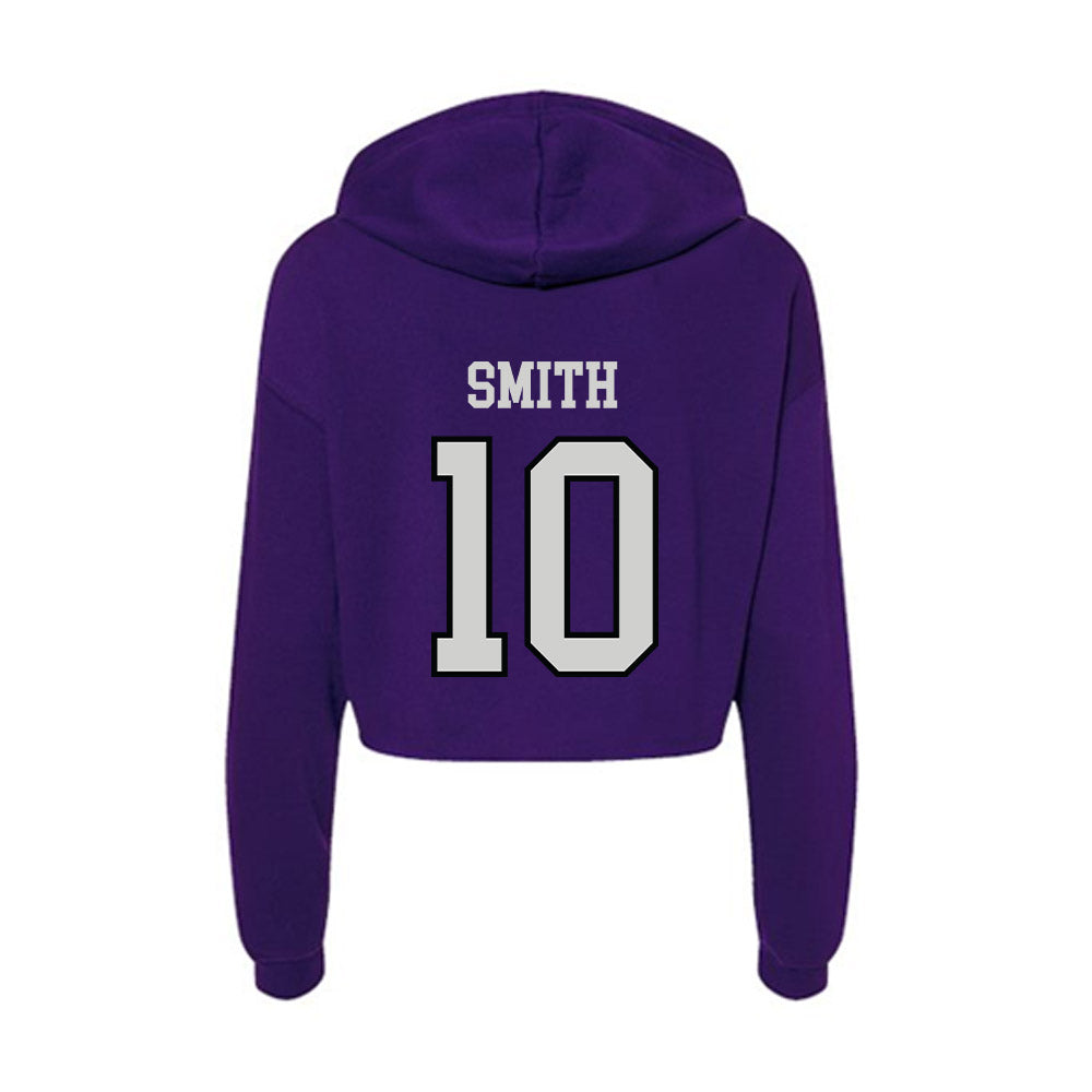 Weber - NCAA Softball : Taegan Smith - Women's Crop Fleece Hoodie-1