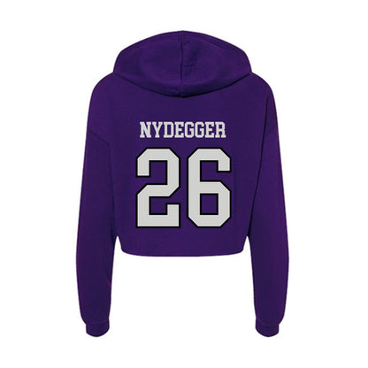 Weber - NCAA Women's Soccer : Mina Nydegger - Women's Crop Fleece Hoodie-1
