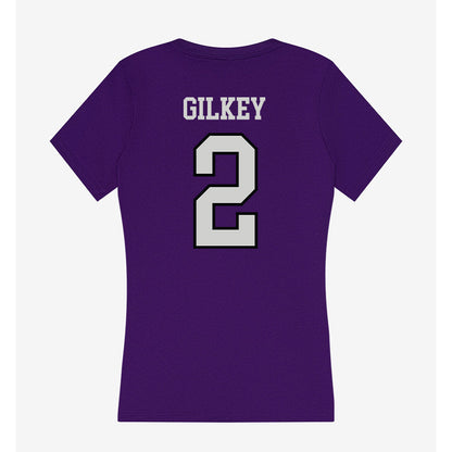 Weber - NCAA Football : Jackson Gilkey - Women's V-Neck T-Shirt-1