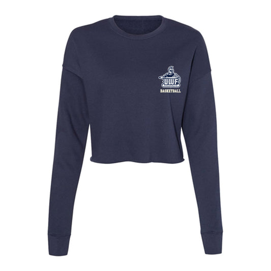 UWF - NCAA Men's Basketball : Tim Hall jr - Women's Cropped Crew Fleece-0