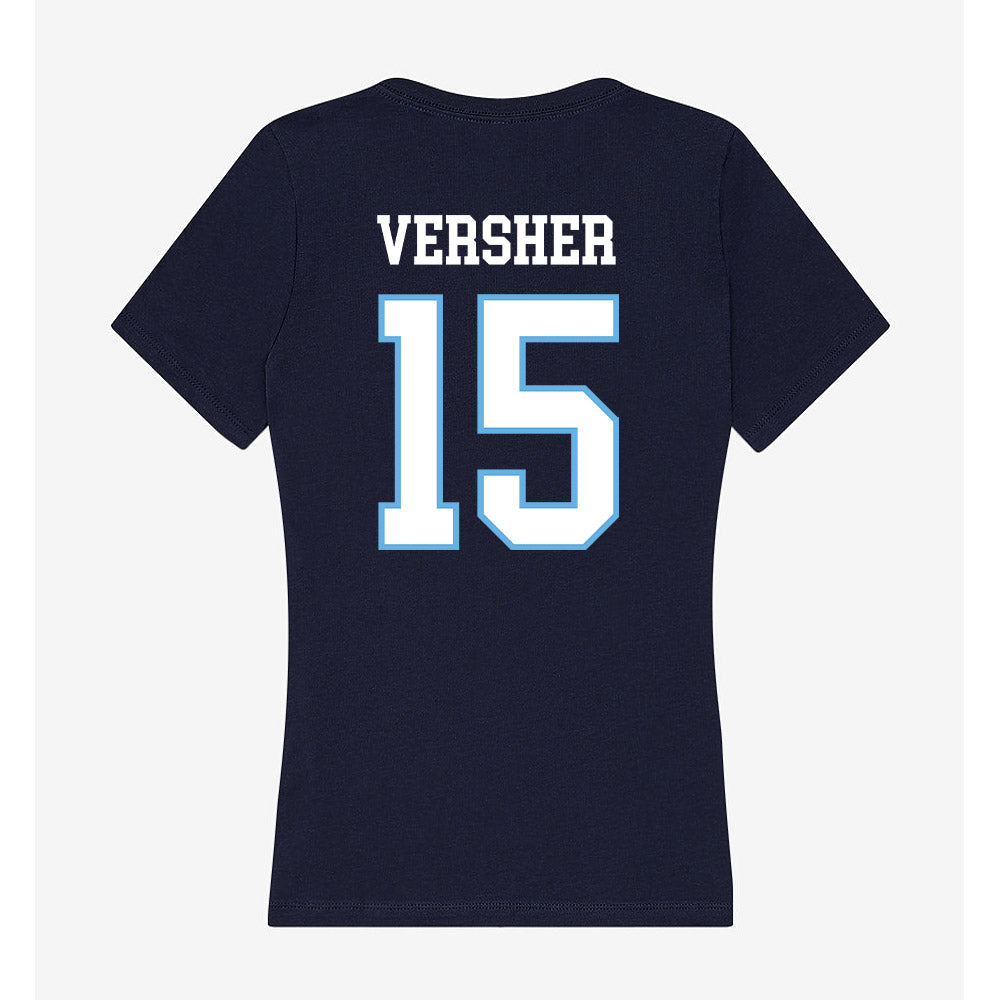 San Diego - NCAA Men's Basketball : Caleb Versher - Women's V-Neck T-Shirt-1