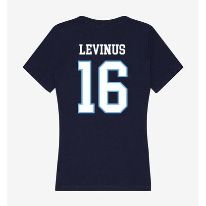 San Diego - NCAA Football : Charlie LeVinus - Women's V-Neck T-Shirt-1