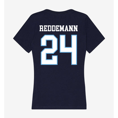 San Diego - NCAA Baseball : Logan Reddemann - Women's V-Neck T-Shirt-1