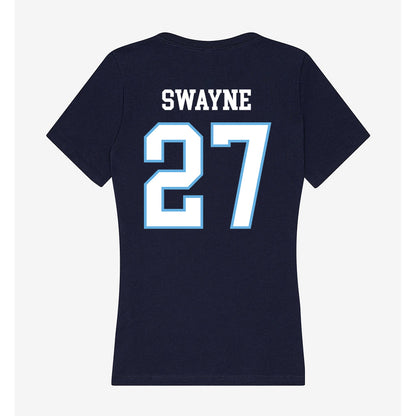 San Diego - NCAA Football : Ezekiel Swayne - Women's V-Neck T-Shirt-1
