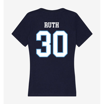 San Diego - NCAA Baseball : David Ruth - Women's V-Neck T-Shirt-1