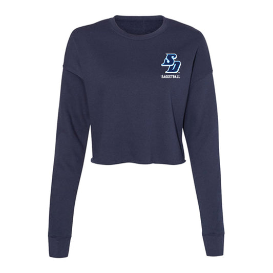 San Diego - NCAA Men's Basketball : Boden Grant - Women's Cropped Crew Fleece-0