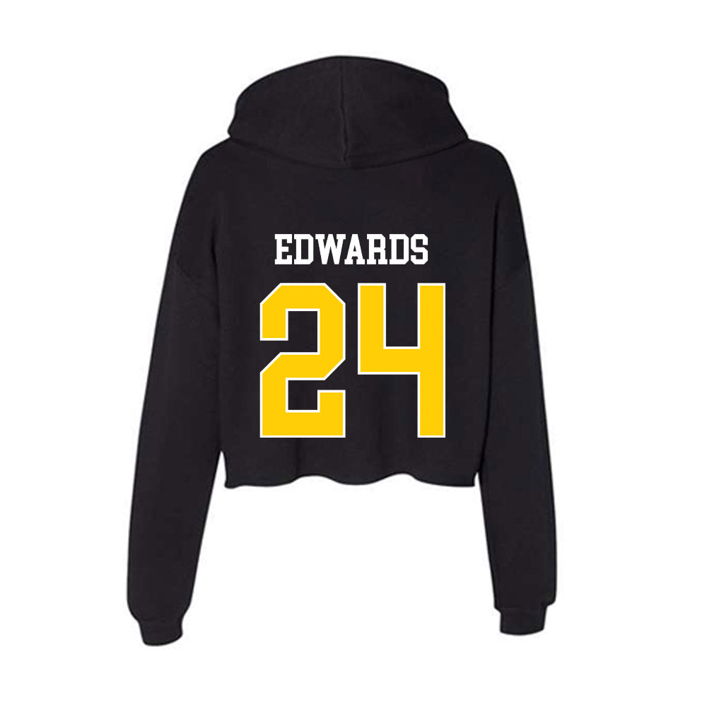 Rollins - NCAA Men's Soccer : Cory Edwards - Women's Crop Fleece Hoodie-1