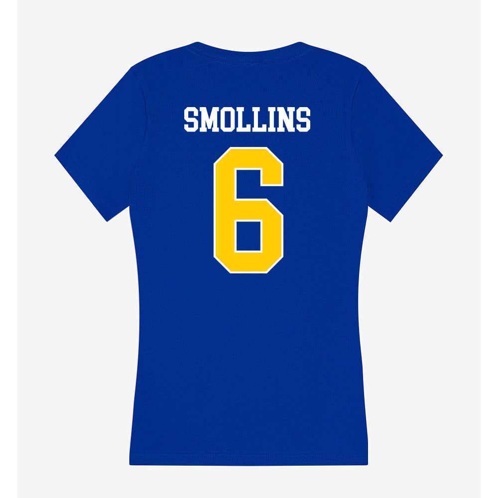 Rollins - NCAA Baseball : Aaron Smollins - Women's V-Neck T-Shirt-1